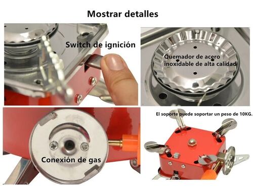 Mini Estufa De Camping Plegable Portátil De Acero Inoxidable