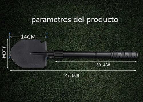 Pala De Acero Portátil Plegable Multifuncional