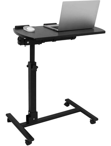 Mesa Para Laptop Plegable Con Llantas Y Altura Ajustable
