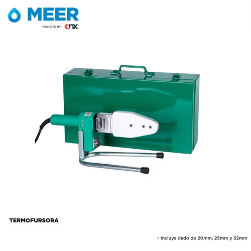 Termofusora 600 W, 120V, Incluye 3 dados. Medidas: 20mm, 25mm Y 32 mm. Fácil De Usar