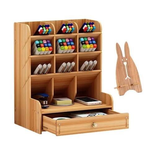 Organizador De Escritorio, Doble Cajón
