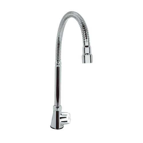 Llave para Fregadero de Cocina con Cuello Flexible de Acero Inoxidable.