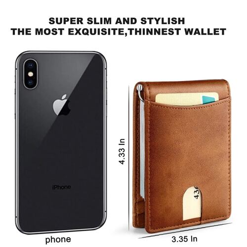 Cartera Minimalista Para Hombre Con Protección Rfid.