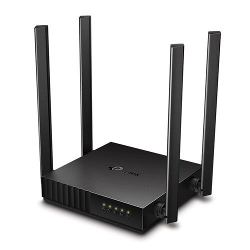 Router Wi-Fi TP-Link Archer C50, AC1200, de doble banda, Multimodo, Negro.