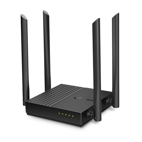 Router Wi-Fi TP-Link Archer C64, AC1200, de doble banda, MU-MIMO, Gigabit, Negro.