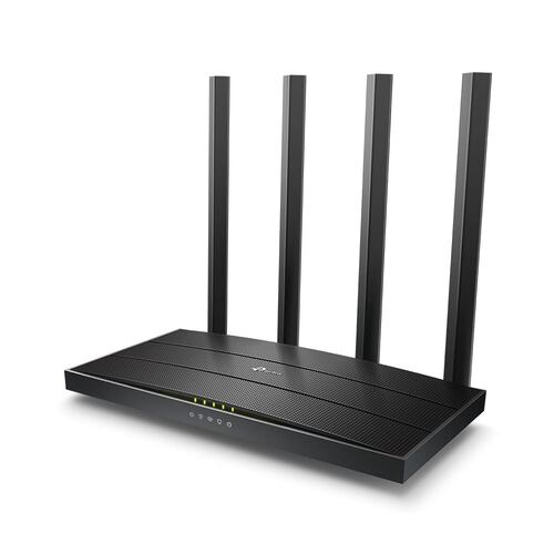 Router Wi-Fi TP-Link Archer C6, AC1200, de doble banda, MU-MIMO, Gigabit, Negro.