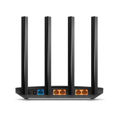 Router Wi-Fi TP-Link Archer C80, AC1900, de doble banda, MU-MIMO, Gigabit, Negro.