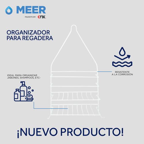 CNX Organizador de Ducha a prueba de Óxido y Corrosión, fácil de armar e instalar.