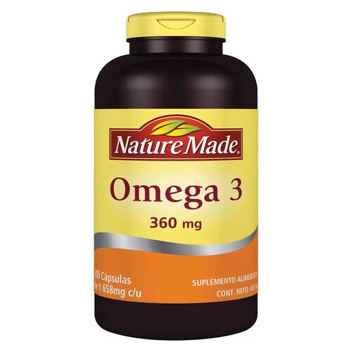  Nature Made Omega 3 Aceite De Pescado 360mg 300 Cápsulas