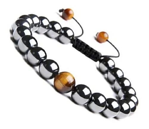 Juego De Pulseras Para Hombre Ajustable Piedra Natural