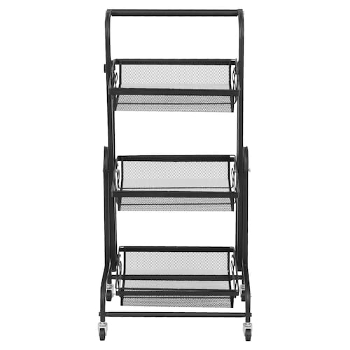 Carrito Organizador Multiusos Plegable Almacenamiento Ruedas