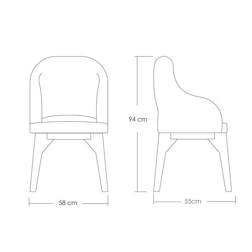 Silla de gamuza london plus minimalista, sillón moderno para comedor estilo escandinavo