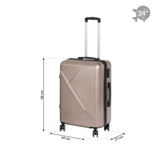 Maleta De Viaje Equipaje Resistente Con Ruedas 24 Pulgadas