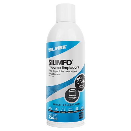 Espuma Limpiadora, Silimex Silimpo, 454 ML, caja con 15 piezas.