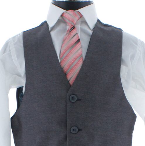 Traje de Niño Tres Piezas Color Gris 2 a 18 Años.