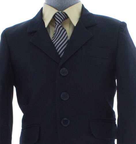 Traje de Niño Tres Piezas Color Azul Marino 2 a 18 Años.