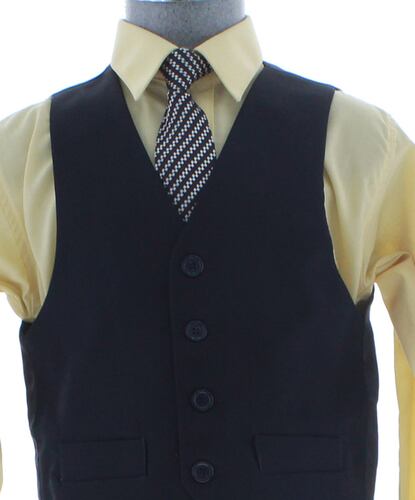 Traje de Niño Tres Piezas Color Azul Marino 2 a 18 Años.