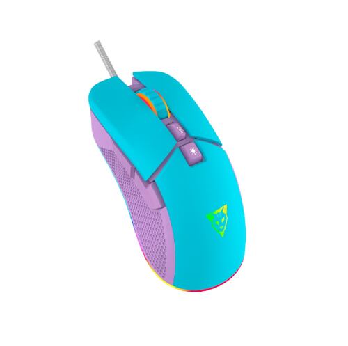 Mouse Gamer Ocelot Gaming Óptico Candy Blue Alámbrico USB