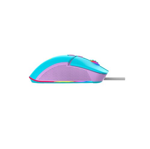 Mouse Gamer Ocelot Gaming Óptico Candy Blue Alámbrico USB