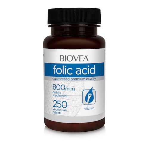 Biovea Ácido fólico 800mcg 250 comprimidos