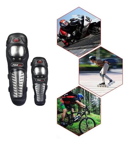 Rodilleras Y Coderas De Acero Inoxidable Para Motocicleta