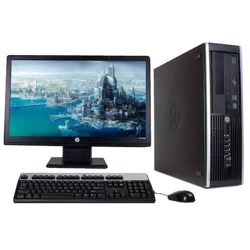 COMPUTADORA HP CORE I5 8GB RAM 500GB MONITOR 22" (Reacondicionado)