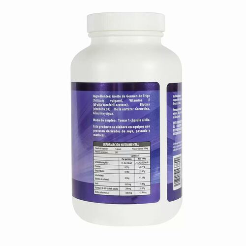 Biotina Con Vitamina E 200 Cápsulas Naturagel