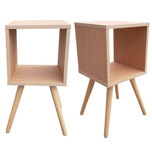 Juego De Burós Smart Hogare, Mesa De Noche Modernos e Inteligentes Roble 