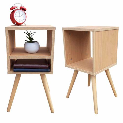 Juego De Burós Smart Hogare, Mesa De Noche Modernos e Inteligentes Roble 