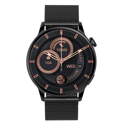 Smartwatch Reloj Metal Fralugio Hd1 Full Touch De Lujo