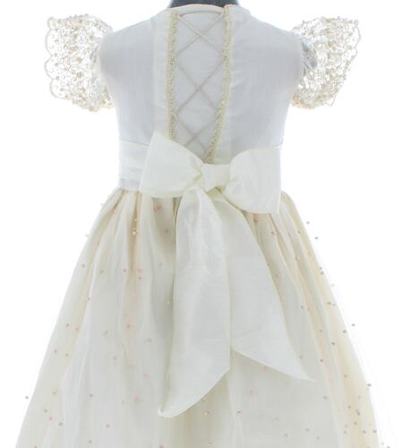 Vestido Beige Primera Comunión o Ceremonia  6 a 16 años.