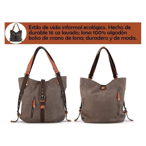 Bolso Para Mujer,grande De Lona Impermeable