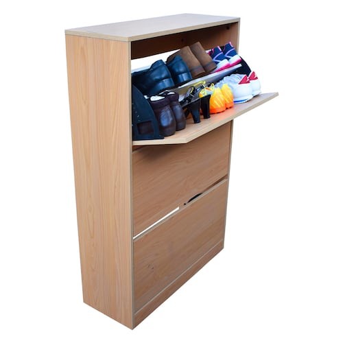 Organizador De Zapatos Hogare, Mueble Zapatero Madera, Venecia Moderno y Elegante Roble