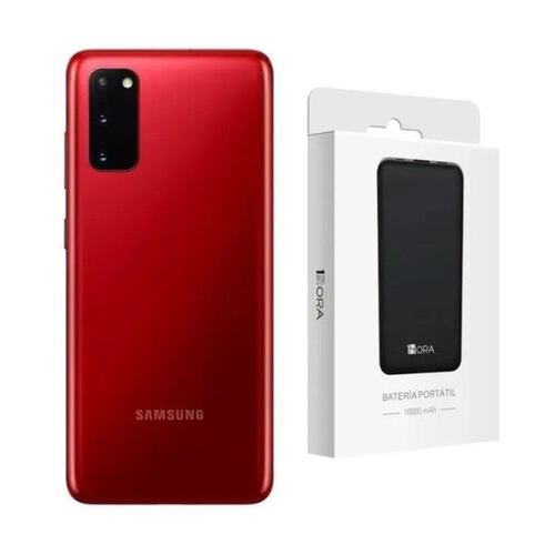 Samsung Galaxy S20 Plus Rojo 256GB Reacondicionado Snapdragon + Bateria Hora de regalo.