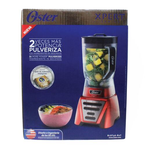 Licuadora 3 Velocidades+ Funciones + Pulso Vaso Tritan Roja Oster Xpert Blst3a.