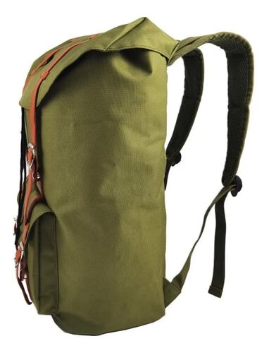 Mochila Basics Reforzada Correas Verde Olivo