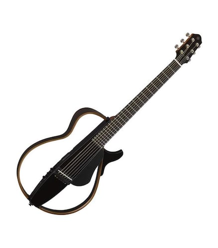 Guitarra Silent Cuerdas de Acero Yamaha SLG200S-Negro Translúcido