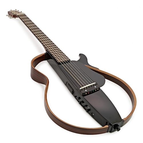 Guitarra Silent Cuerdas de Acero Yamaha SLG200S-Negro Translúcido
