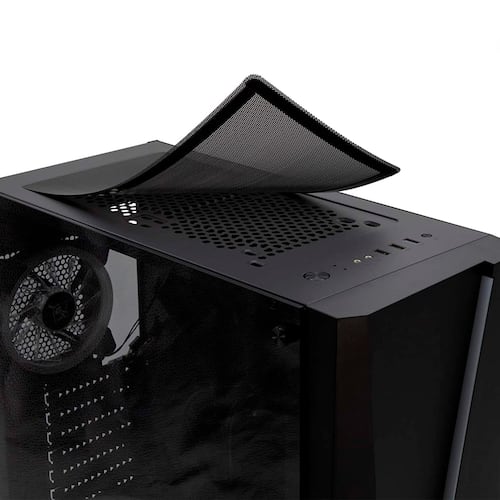 Gabinete ATX, Yeyian Armageddon Serie 2200, RGB, sin Fuente, Cristal Templado, Negro