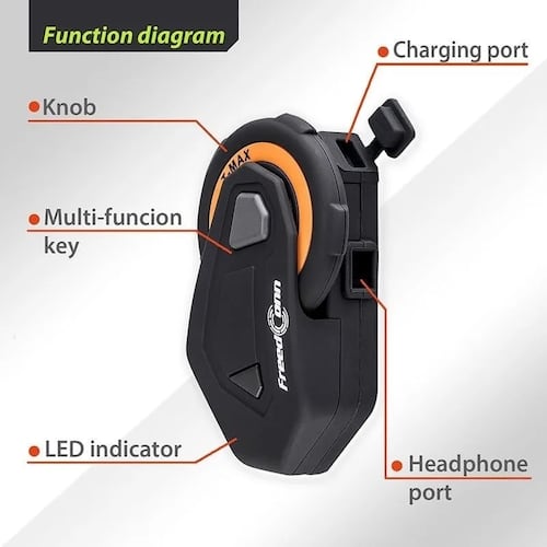 Kit De Auriculares Intercomunicador Para Motocicleta, Casco