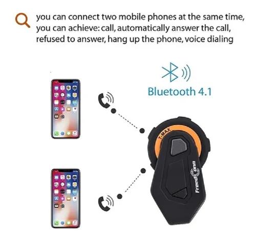 Kit De Auriculares Intercomunicador Para Motocicleta, Casco