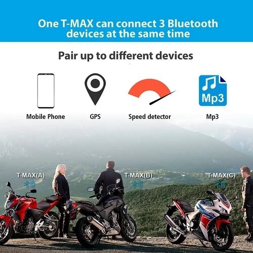 Kit De Auriculares Intercomunicador Para Motocicleta, Casco