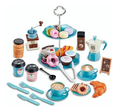 Juego De Cafetería Kids Accesorios Set 38 Piezas