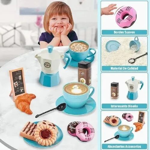 Juego De Cafetería Kids Accesorios Set 38 Piezas