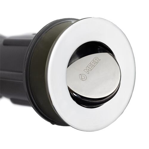  Contra Canasta en Acero Inoxidable con CESPOL Flexible de 11/4" con Cierre Giratorio
