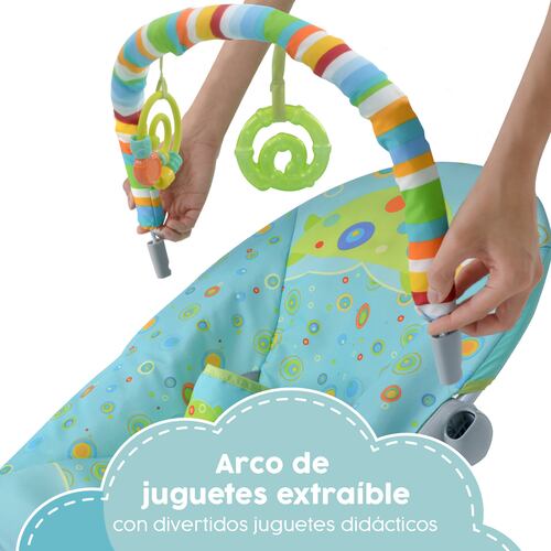 Bouncer Azul Silla Mecedora Vibradora Para Bebe Portatil Juguetes 