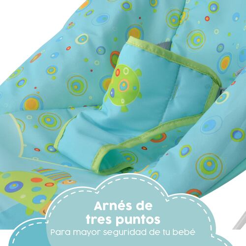 Bouncer Azul Silla Mecedora Vibradora Para Bebe Portatil Juguetes 