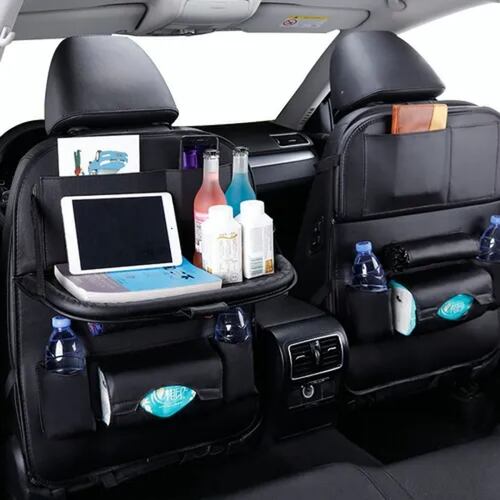 Organizador Para Auto , Accesorios De Carro Bolso De Cuero