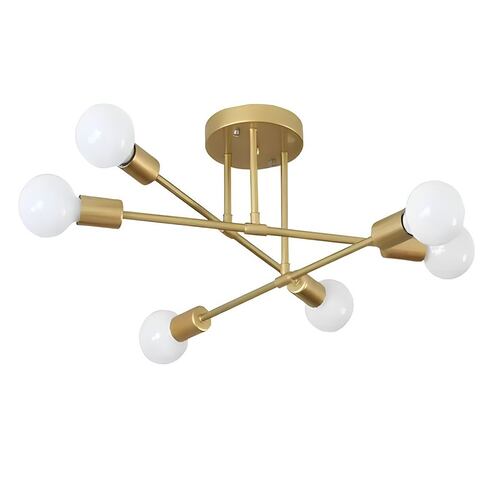 Lámpara De Techo Moderna Sputnik De 6 Luces Para Dormitorio