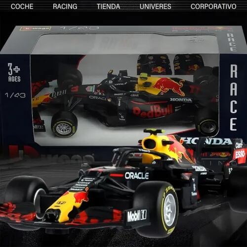 Burago Redbull F1 Rb16b Checo Pérez Fórmula 1 Escala 1:43